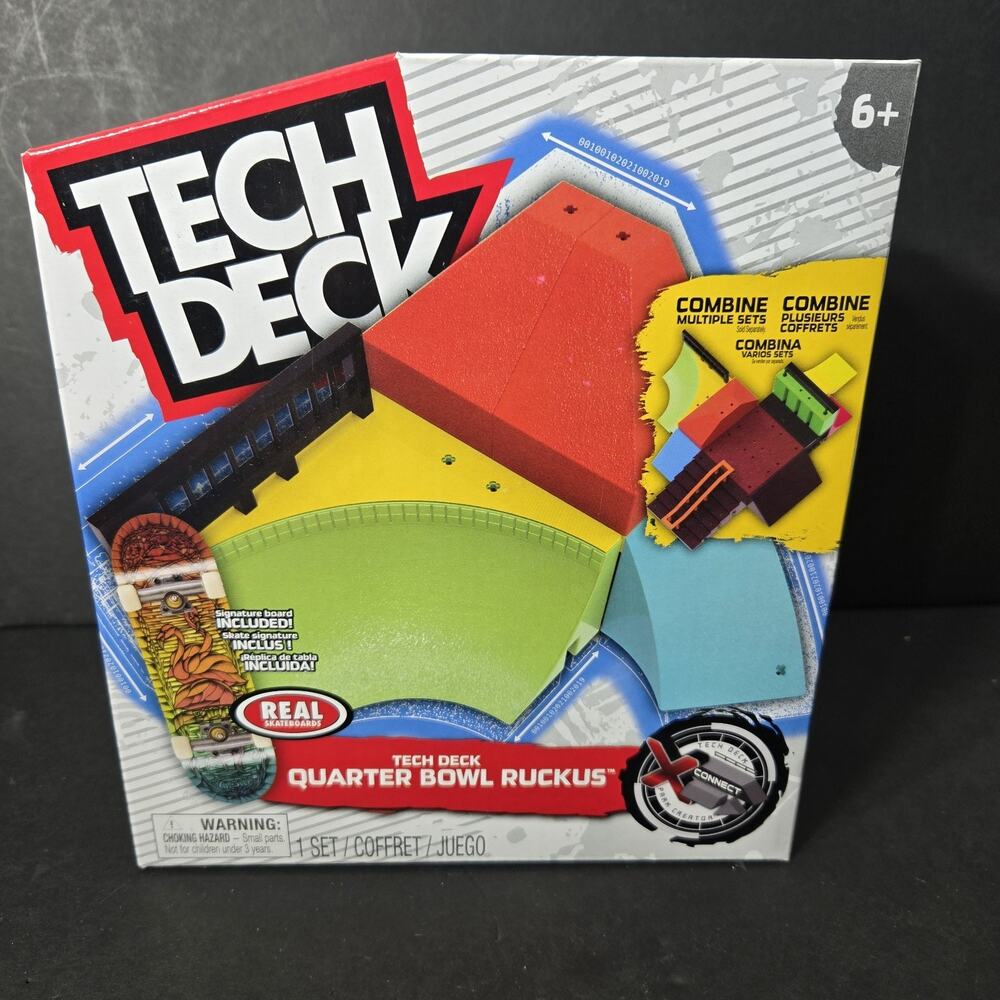 NEW TECH DECK Skate Toy‎ Quarter Bowl Ruckus X Connect Park Ramp Customizable